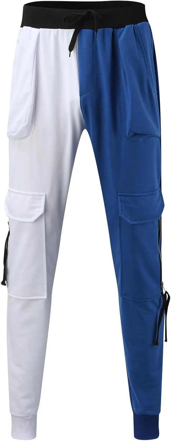 Men's Joggers Punk Cargo Baggy Techwear Hip Hop Patchwork Streetwear Tactical Track Pants