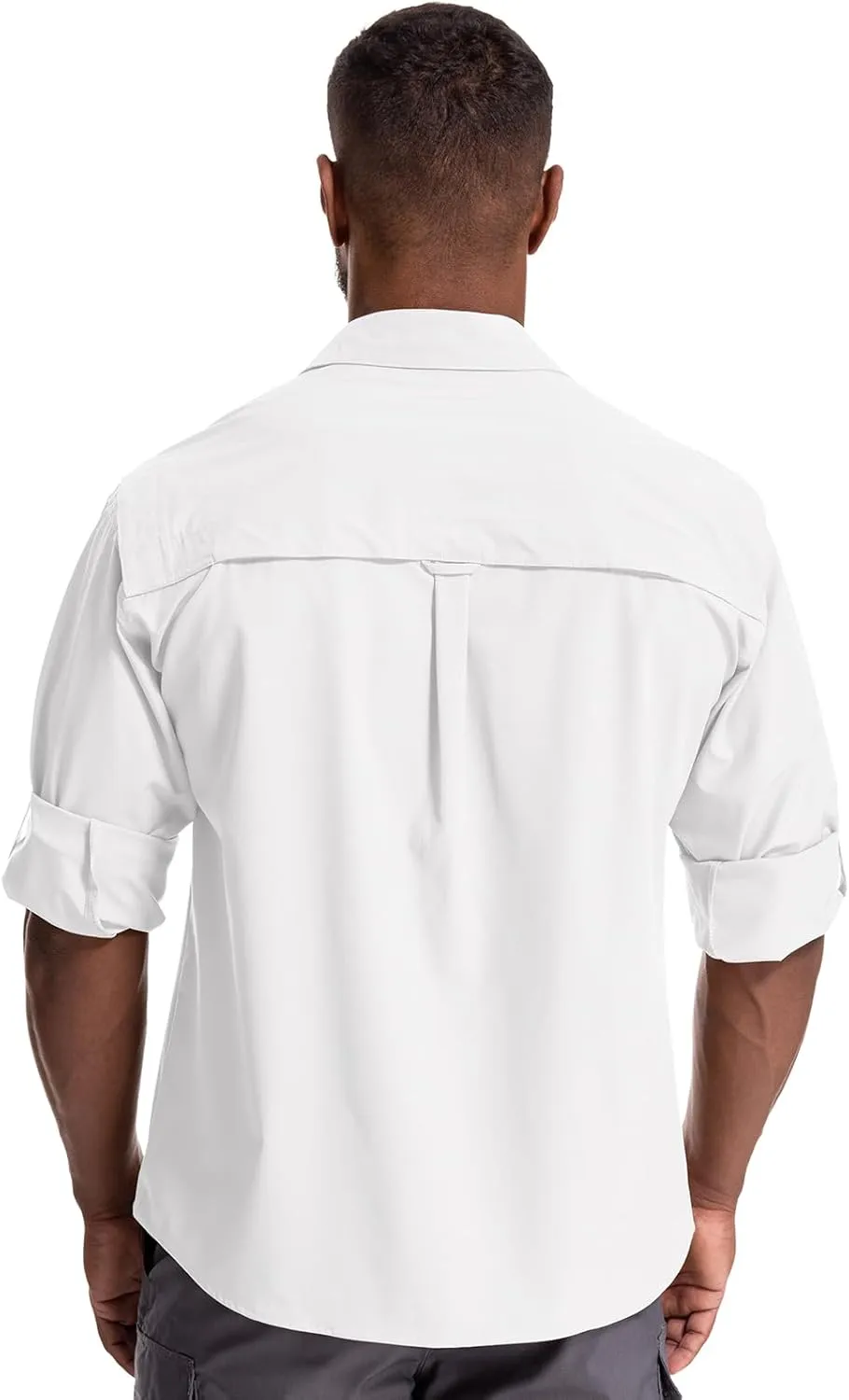 Men's Sun Protection Hiking Fishing Safari Shirt Long Sleeve Outdoor Cool Quick Dry Cargo Shirts