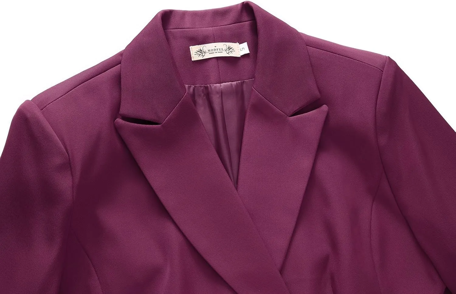 MODFUL Women's 2 Piece Business Suit Double Breasted Blazer and Pants Work Suit Set
