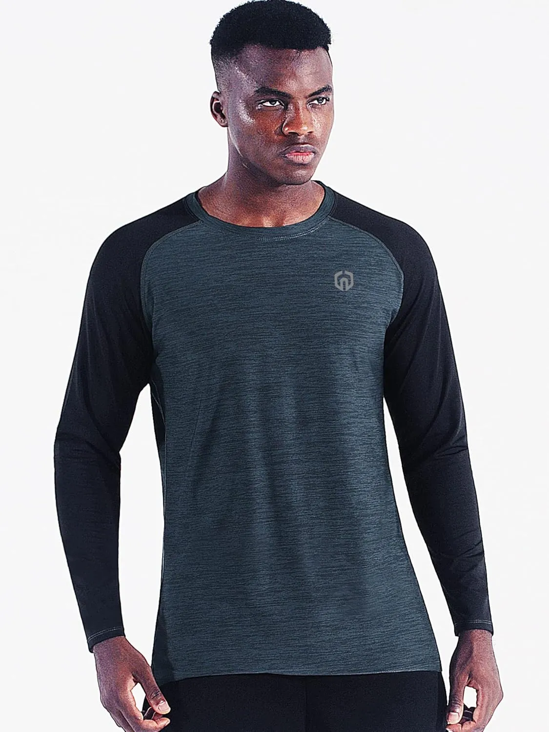 NELEUS Men's Dry Fit Long Sleeve Athletic Running Shirts