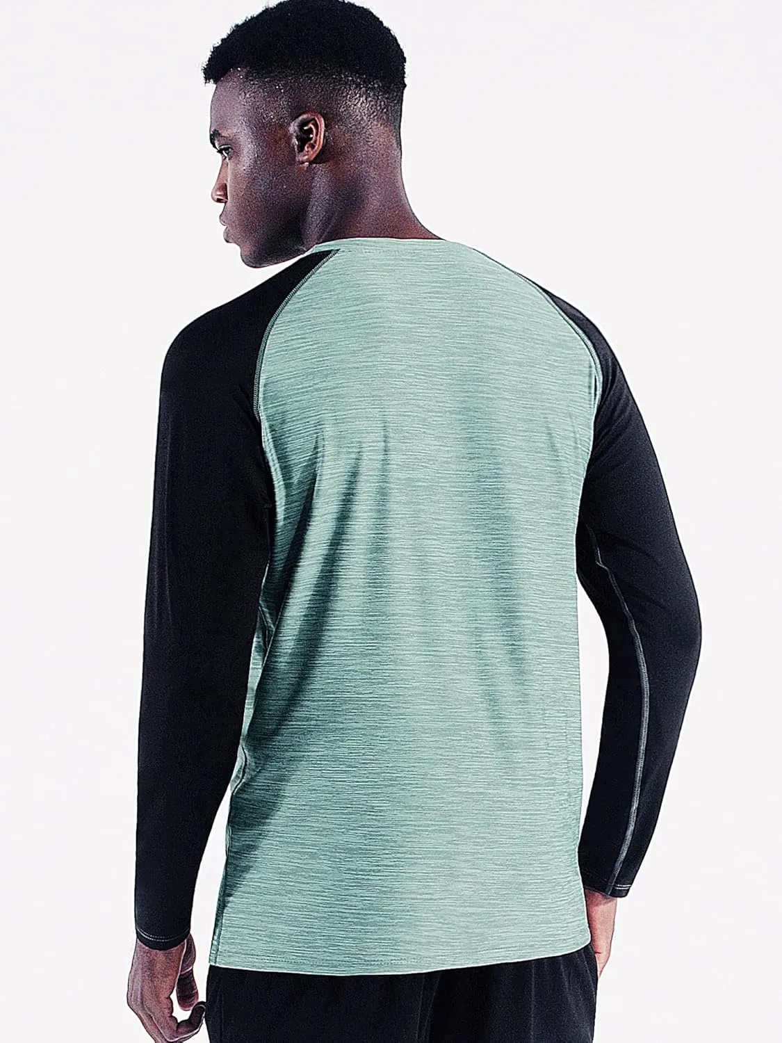 NELEUS Men's Dry Fit Long Sleeve Athletic Running Shirts