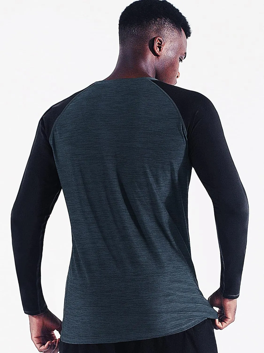 NELEUS Men's Dry Fit Long Sleeve Athletic Running Shirts