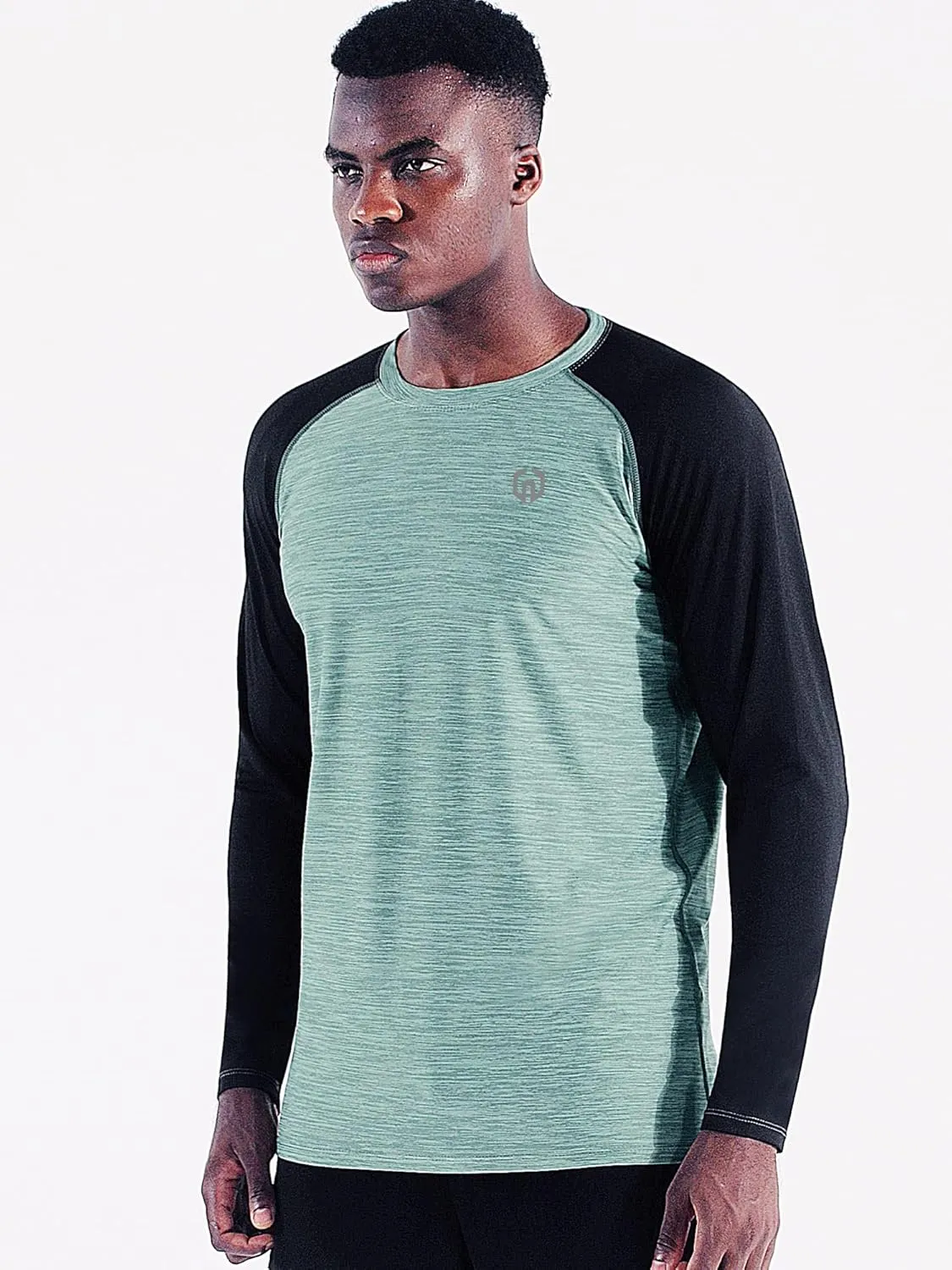 NELEUS Men's Dry Fit Long Sleeve Athletic Running Shirts