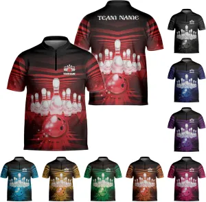 Personalized Bowling Jersey 3D Custom Bowling Shirts for Team Bowling Shirt Unisex for Men Women Bowling Jerseys 3D