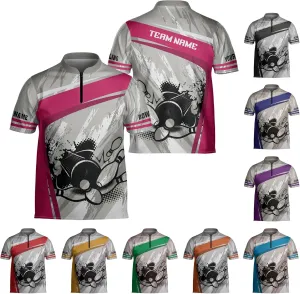 Personalized Bowling Jersey 3D Custom Bowling Shirts for Team Bowling Shirt Unisex for Men Women Bowling Jerseys 3D