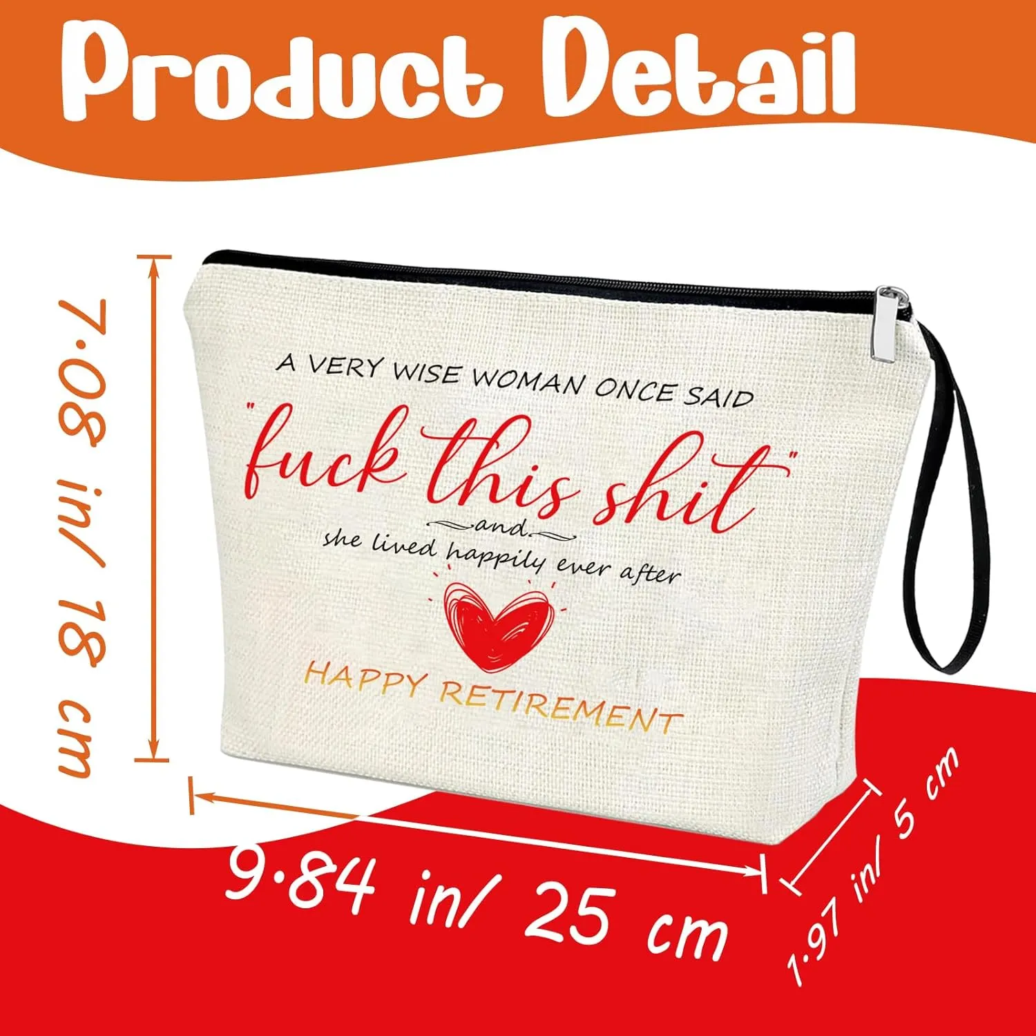 Retirement Gift For Woman Makeup Bag Coworker Leaving Gifts Going Away Goodbye Farewell Gifts Happy Retirement Present For Friend Teacher Nurses Friends Mom Grandma Retirees Funny Retirement Gifts