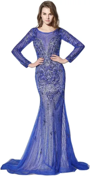 Sarahbridal Women's Prom Dresses Long 2022 Fromal Evening Ball Gowns