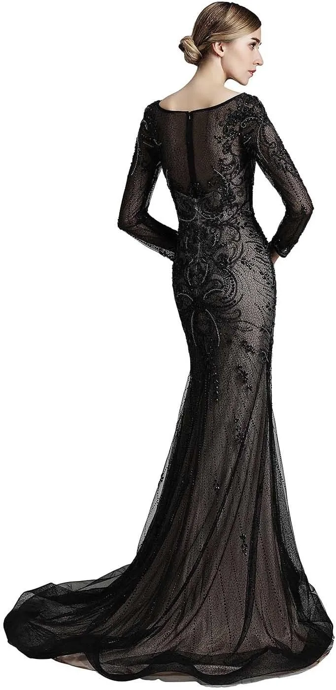 Sarahbridal Women's Prom Dresses Long 2022 Fromal Evening Ball Gowns