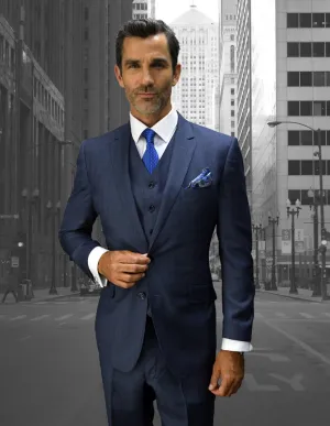 STAN SAPPHIRE BIG & TALL 3 PC SUIT