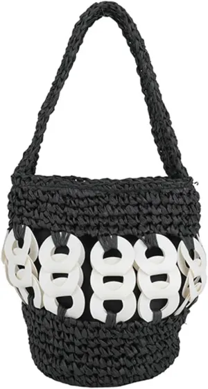 Straw Bucket Hobo Bag for Women Tote Bag Summer Vacation Beach Handbags Boho Bohemian Style Shoulder Purse 2025