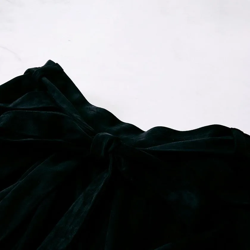 SUEDE (BLACK) [WIDE PANTS KIMONO]
