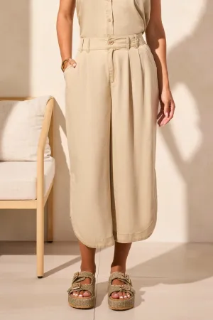 Tribal Flowy Pleated Pant With Tulip Hem - 55340