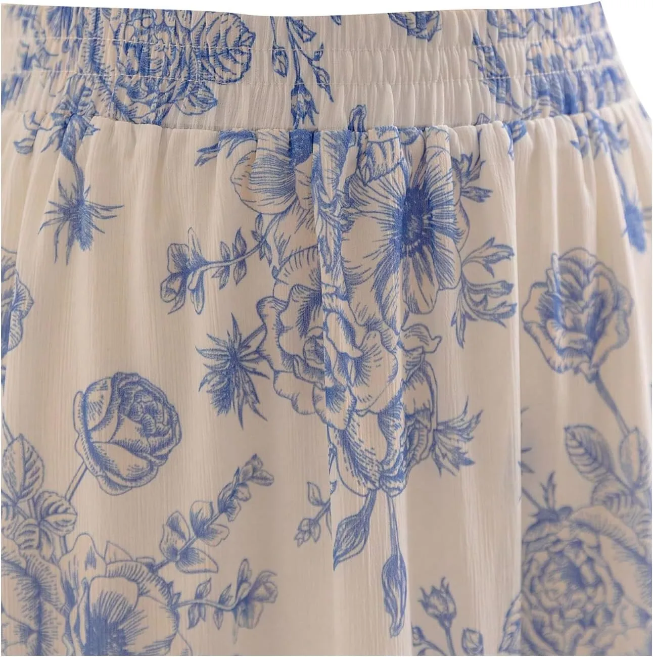 Verdusa Women's Floral Print Tiered Layered Long Skirt High Rise Ruffled Maxi Skirt