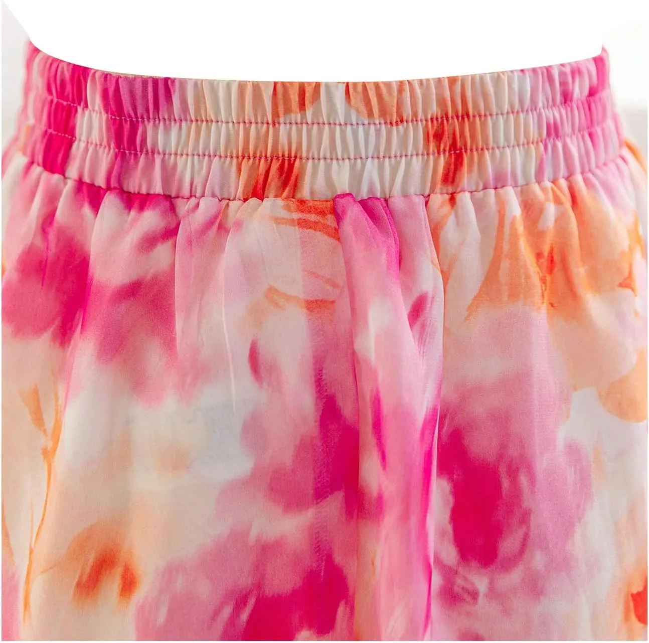 Verdusa Women's Floral Print Tiered Layered Long Skirt High Rise Ruffled Maxi Skirt