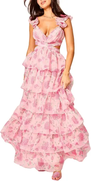 Women Y2k Boho Floral Maxi Dress Sleeveless Ruffle Ruched Backless Tie Tiered Flowy Long Sundress Summer Streetwear