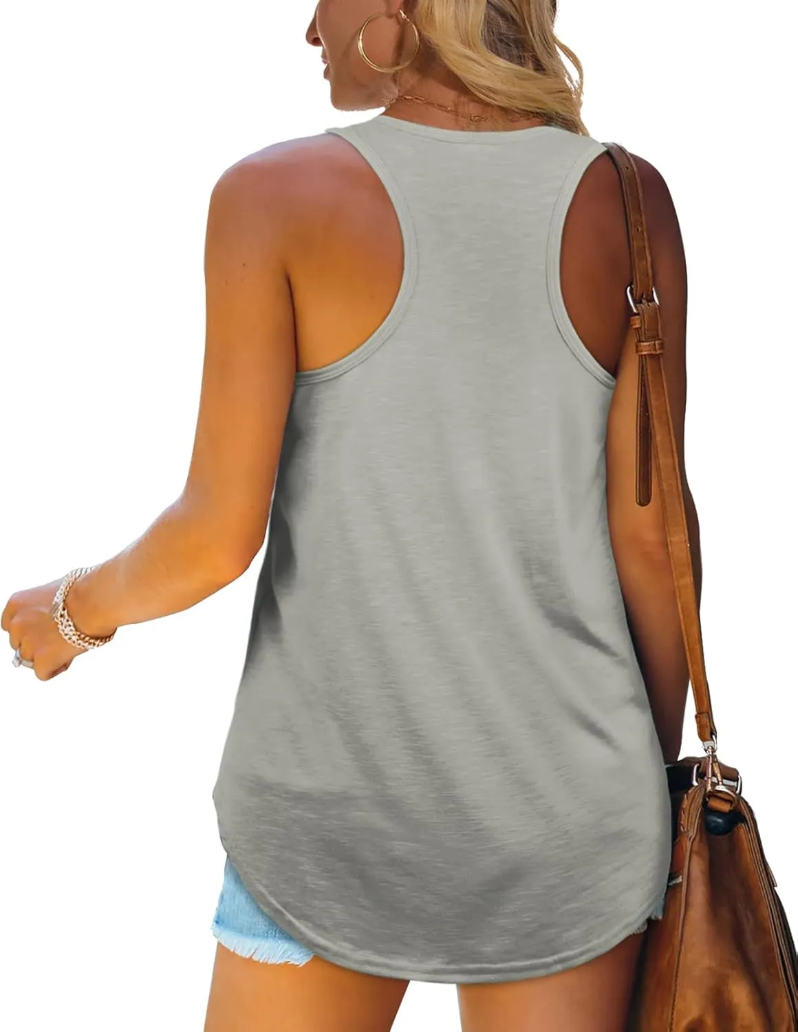 Womens Tank Tops Racerback Loose Shirts for Women Summer
