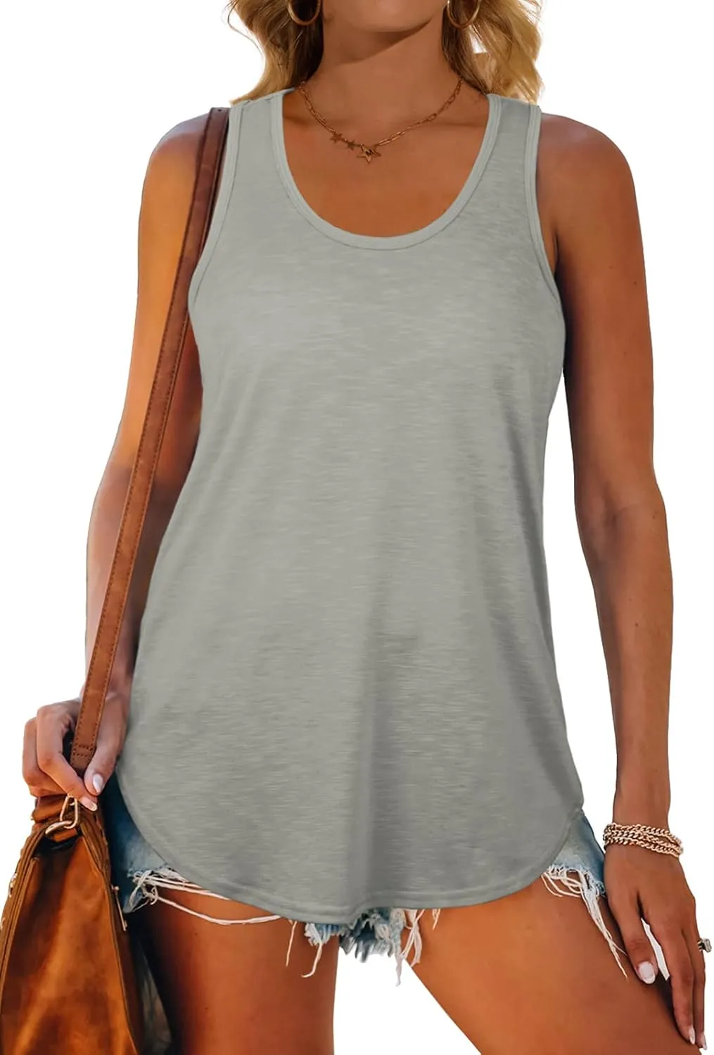Womens Tank Tops Racerback Loose Shirts for Women Summer