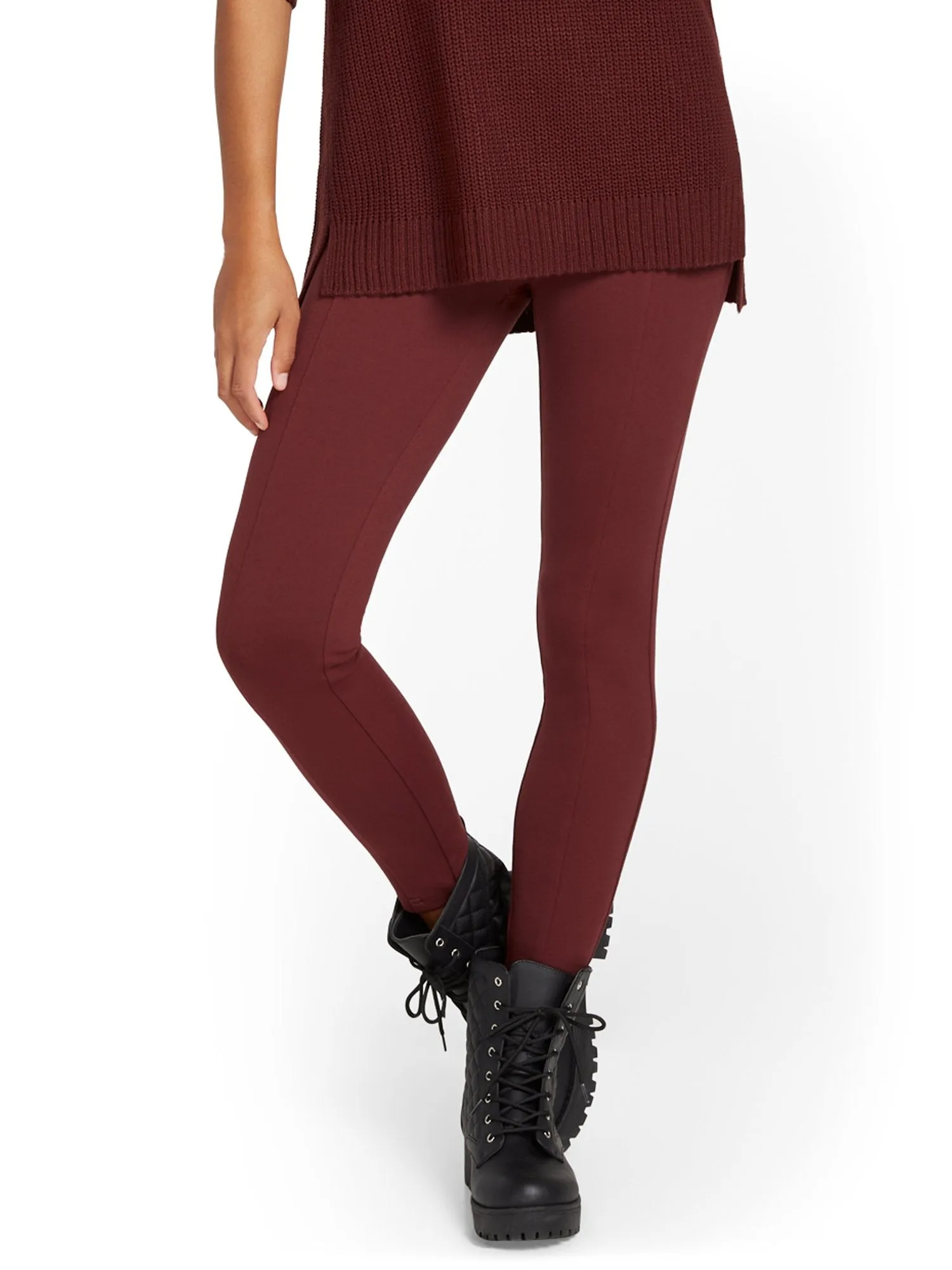 Zipper-Detail Legging